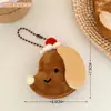 Pingente Pequeno de Comida e Animal de Estimação Fofo Chaveiro de Mochila de Menina Versátil Biscoito Boneco de Animal Pequeno Pingente Pequeno