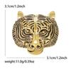 Europa y Estados Unidos nuevo broche creativo vintage de cabeza de tigre de aleación caliente moda versátil pin para solapa de ropa