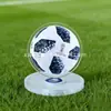 Mercancía 2026: Regalos premium, exhibidor giratorio de fútbol, transfronterizo, Brasil, EE. UU., Canadá, México, recuerdos, soporte de exhibición de la Copa del Mundo