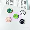 Pegatina magnética para refrigerador con carita sonriente de color, para tablero de mensajes, edición en blanco y negro, pegatina magnética fija, decoración para oficina y cocina.