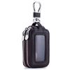 Bolsa para llaves de coche de doble capa fábrica directa de Guangzhou cuero multifuncional cremallera unisex bolsa para llaves suave