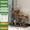 Soporte de exhibición de piedra, soporte para pecera, base, mesa auxiliar, mesa de rincón, soporte para plantas, sala de estar de madera maciza de pie