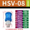 Interruptor deslizante de válvula deslizante manual pneumática HSV-06 08 10 15 válvula de pressão manual de escape duplo fio interno 2 pontos 1 ponto