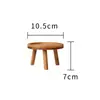 Base de maceta de cerámica, Soporte para flores, Soporte elevado, Acuario, Soporte para jarra de vino, Adorno de piedra creativo, Soporte para cuencos de perro y gato, Mini