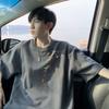 Nueva Camiseta Blanca China de Manga Corta para Hombre Verano Marca de Moda Estilo Nacional Ropa Suelta Pura Gruesa Anti-Pilling Camiseta de Media Manga