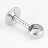 Suporte Espesso Sólido de Aço Inoxidável com Cabeça Redonda Suporte para Varão de Pendurar Roupa de Guarda-Roupa Base de Flange Acessórios de Base de Fixação para Varão de Roupa