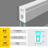 Tira de luz LED de tubo de silicona, de montaje superficial, empotrada, extrusión integrada, moldeable, luz de línea flexible para exteriores, tira de luz impermeable