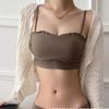 B3 puro doce um copo usar roupa íntima sem alças antiderrapante verão lindo costas envoltas peito colete sutiã conjunto