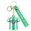 Chaveiro Pingente de Camisa da Copa do Mundo Transfronteiriça Feito de Material Plástico Macio, Chaveiro de Futebol, Brinde para Fãs, Pequenos Presentes