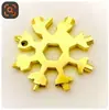 Chave de Fenda Mini Floco de Neve Portátil Hexagonal Octagonal Floco de Neve Cartão de Ferramentas 18 em 1 Chave Universal Multifuncional