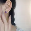 Versión coreana de pendientes de plata S999 de temperamento pequeño y fresco para mujer, mariposa, pegamento, nicho, tachuelas de cartílago de alta calidad, agujero de oreja exquisito