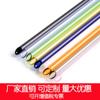 Pajita de vidrio de borosilicato de color para taza de mano