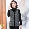 Chalecos de Otoño para Mujeres de Mediana Edad y Mayores, Chalecos de Abuela, Chalecos Exteriores para Mujer, Chalecos de Traje Tang de Otoño e Invierno para Madres