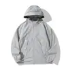 Ropa de Protección Solar para Montaña, Ropa para la Piel para Hombre, Visera Removible de Vinilo, Ropa de Protección Solar para Mujer, Chaqueta Impermeable y Anti-UV, Cortavientos