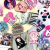 Patch de Acrílico com Animação de Desenho Personalizado Exclusivo Patch de Letra de Animal Princesa Chaveiro Shaker Emblema