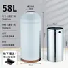 Cubo de basura redondo sin tapa para centros comerciales, cafeterías, cubos de basura de acero inoxidable para tiendas de té de leche, balas personalizadas