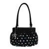 Bolso de Lunares para Mujer, Gran Capacidad, Nuevo Modelo 2026, Bolso Cruzado de Hombro Casual Simple y Versátil con Lazo, Bolso para Viajar al Trabajo