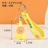 Llavero de Goma Suave de PVC de Dibujos Animados Creativo Lindo Hombre Estrella Figura 3D Llavero para Bolsos y Llaves de Coche