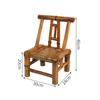 Encosto de Cadeira de Bambu Feito à Mão Cadeira de Bambu Cadeira Doméstica para Idosos Vintage Cadeira de Bambu para Fondue Banqueta de Bambu Comercial para Varanda Loja