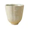 Taza de té de cerámica fabricada en fábrica con diseño floral, tamaño pequeño, taza individual para uso doméstico, taza de degustación de té de alta gama.