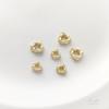 Conjunto de cores de ouro claro 14K e ouro branco 18K, espaçador de roupas com contas torcidas de zircônia, acessórios de joias artesanais faça você mesmo