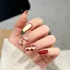 Uñas Cortas Portátiles, Estilo Popular, Blanqueador, Suave y Puro, Arte de Uñas, Uñas Postizas, Parches Portátiles