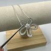 Collar de Girasol Panal Inferior de Precisión CNC Diamante Venta Directa del Fabricante Cadena para Clavícula Chapada en Oro de 18K Venta Directa de Fábrica de Circonita