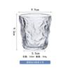 Refresco Calcio Vaso Glaciar Hecho a Máquina Textura Roca Vaso de Agua Vaso de Jugo Esmerilado Personalizable Color Rociado Galvanizado Dorado