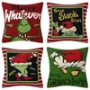 Funda de almohada ambiente de vacaciones de Navidad artículos para el hogar cojín de sofá de sala de estar cojín lumbar decoración navideña almohada venta al por mayor