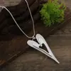 Colar Longo Pingente Coração Dupla Camada Outono Inverno Feminino Simples e de Alto Padrão Estilo Novo Transparente Escovado Cruzado Amor