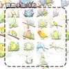 72 piezas Loro de Dibujos Animados Pajarito Lindo Pegatinas de Transferencia de Calor Estéreo 3D Decoración para Vasos de Agua Auriculares iPad Tablet Teléfono Pegatinas