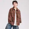 Chaqueta Camisa a Cuadros para Niños Estilo Primavera y Otoño 2026 Nueva Mediana y Grande Infantil Manga Larga Top de Otoño Niño Estilo Callejero Moderno