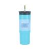 Vaso para Coche de 24 oz, Vaso de Doble Capa con Aislamiento al Vacío de Aspecto Elegante, Popote para Deportes al Aire Libre y Fitness, Vaso de Agua para Coche