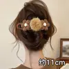Flores Outono Inverno Presilha Bico de Pato Presilha de Cabelo Feminina 2026 Nova Presilha de Garra Grande de Alto Padrão Presilha de Nuca Acessórios de Cabelo Grampo