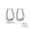 Kenjie aretes clásicos europeos y americanos para mujer, transfronterizos, de moda, en forma de U, simples, combinan con todo, elegantes, de cobre, pequeños, pulidos a espejo