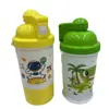 Nova caneca infantil criativa desenho animado portátil com canudo de sucção pote PP à prova de queda à prova de vazamento com alça chaleira