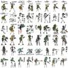 64 Adesivos de Forças Especiais Stickman Personalizados Decorativos para Computador, Capa de Celular, Geladeira, Mala Adesivos de Desenho Animado