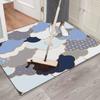 Alfombra de Piso de PVC Lavable con Paño, Sin Lavado, para Sala de Estar, Entrada, Felpudo, Baño, Inodoro, Cocina