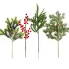 Navidad de Vegetación Artificial Transfronteriza de Amazon Accesorios de un Solo Tallo Vegetación Falsa Decoraciones Navideñas Pino de Norfolk Artificial