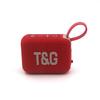 Nuevo Altavoz Bluetooth Tg445Mini con Luces LED de Colores, Audio Bluetooth para Exteriores, Subwoofer Portátil con Ranura para Tarjeta