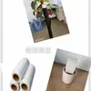 Fabricantes de Dezhou ofrecen en stock película transparente de PE película protectora para vidrio película transparente a prueba de rayones para muebles autoadhesiva transparente película protectora para puertas