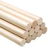 Atacado de fábrica vara redonda de madeira de pinho vara fina madeira de pinho vara redonda de madeira suporte sólido de madeira haste de suporte haste de suporte DIY bandeira vermelha