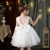 Vestido de princesa de tul esponjoso para niña transfronterizo, vestido de florista para el cumpleaños de una niña pequeña, vestido para actuación de danza de jardín de infantes, vestido para niños