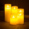 Lâmpada de vela eletrônica LED Recarregável Controle Remoto Roteiro Lobisomem Matando Adereços Simulação de Atmosfera Chama de Parafina Casamento Aniversário