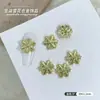 Floco de Neve de Natal Liga de Diamante Joia para Nail Art Dourado Prateado Floco de Neve Diamante Misturado Flor de Gelo Diamante de Unha para o Natal e Ano Novo Joia