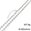 Collar de Cadena de Bolas Doradas Huecas de Acero Inoxidable 18K Electrochapado, Joyería Sencilla y Elegante de Cadena de Bolas de Acero de Titanio, Suministro para Comercio Electrónico