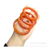 Pulsera de Ágata Roja Natural con Patrones tipo Seda, Pulsera de Calcedonia Verde para Mujer, Pulsera Estrecha de Calcedonia Roja con Hermosos Colores