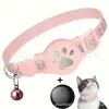 Localizador de Collar para Gato Mascota Para iOS Impermeable Rastreador Apple Find My Collar Reflectante