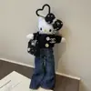 Bolsa Colgante Hello Kitty Piernas Largas Fragancia Ligera Muñeca de Peluche Dibujos Animados Lindo Llavero de Corazón Colgante de Regalo