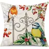 Juego de Fundas de Almohada Transfronterizas para Navidad Europea y Americana, Funda para Cojín de Sofá de Sala de Estar, Funda para Almohada de Cintura con Reno Papá Noel Árbol, Suministro de Fábrica